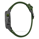 CHRIST VERRA Velocity Chrono CV 12254G-36 BLK/GRN Men's Watches Green Black Rubber Strap